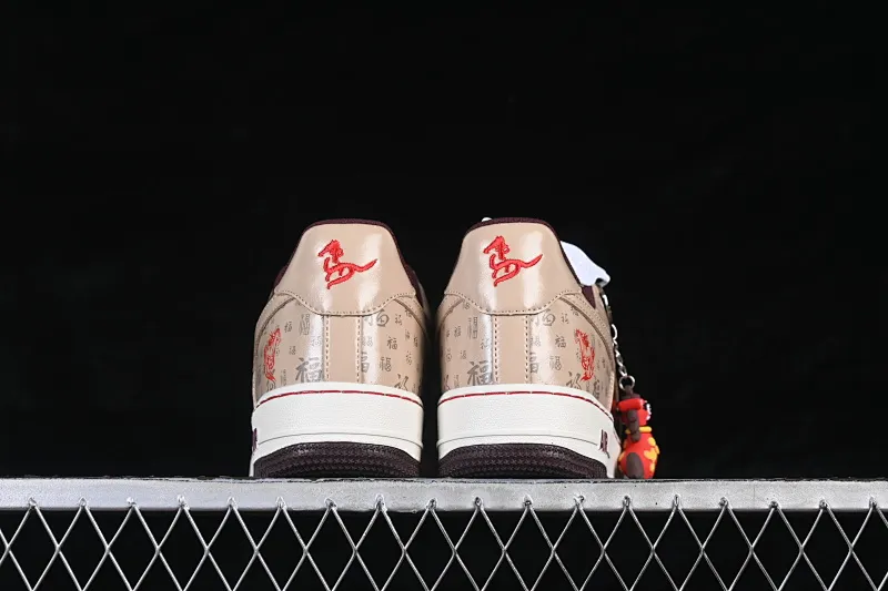 All Categories Nk Air Force 1 Air Force Series Nk Air Force 1 Low Air Force Low Nike Air Force 1'07 Low Year of the Horse Limited Edition Fuyun Apricot Brown Air Force One Low-top Casual Shoes NH0601-501